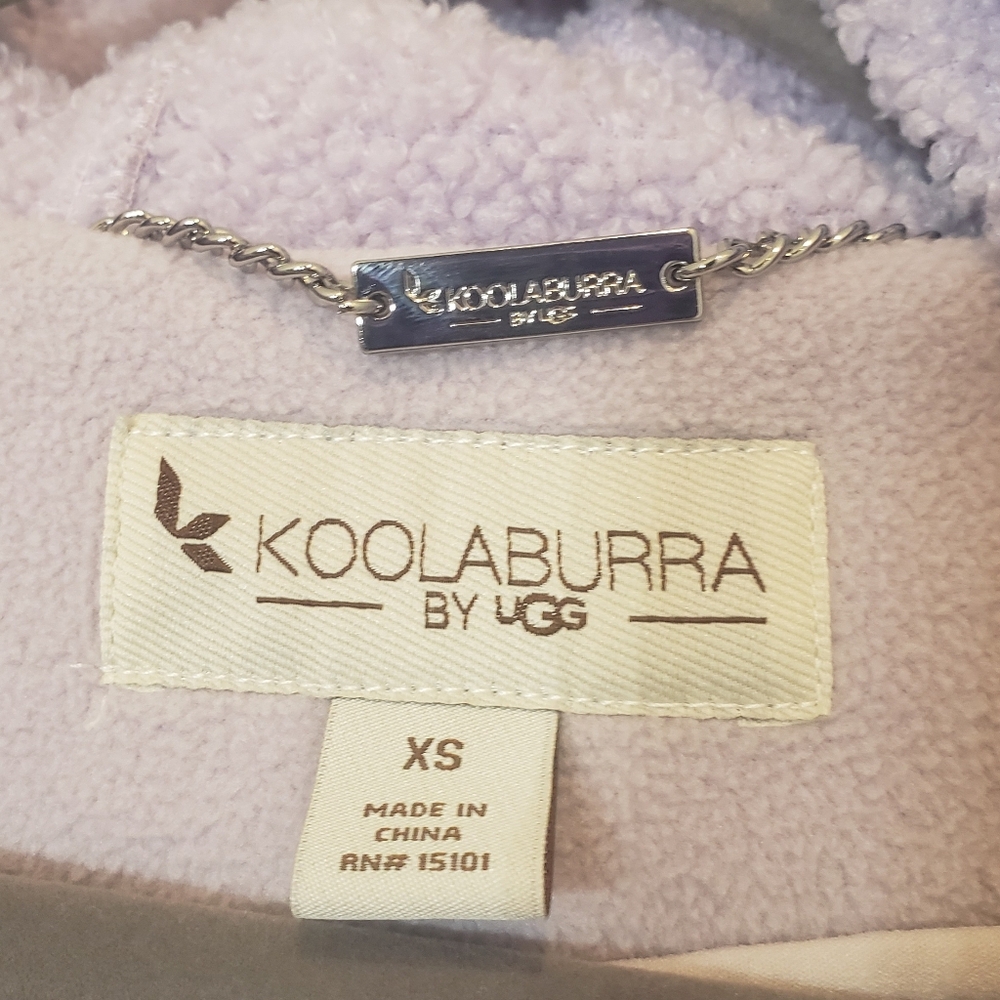 Koolaburra By Ugg Hooded Bonded Fleece Jacket Inner Cinch Waist Size XS … - Picture 7 of 16